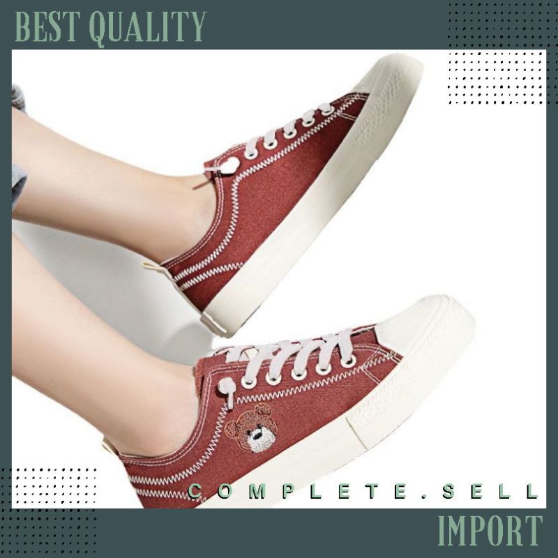 SEPATU KANVAS WANITA IMPORT KOREA | SEPATU WANITA KOREA | SEPATU IMPORT | SEPATU KANVAS TRENDY