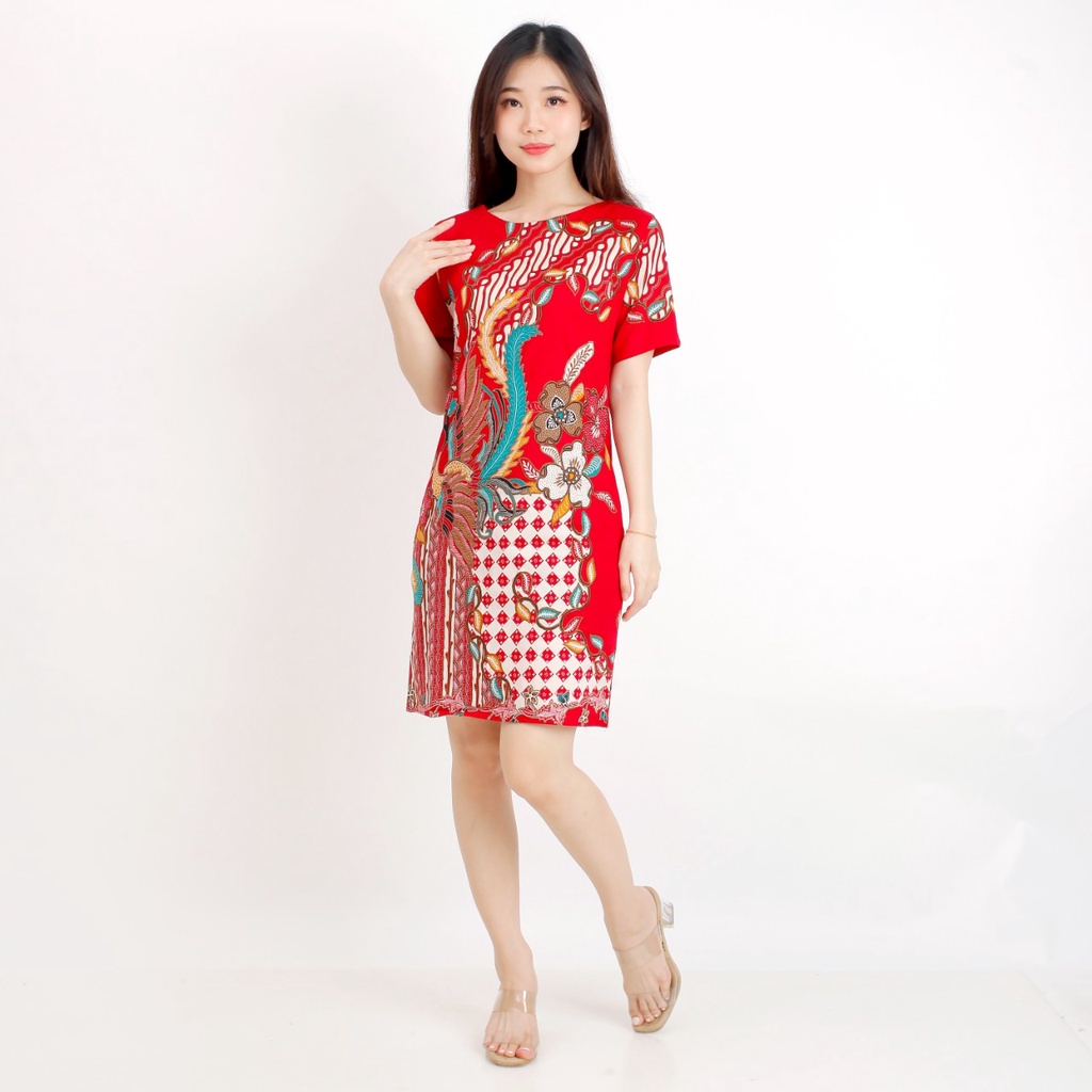 Baju Batik Wanita - Ceongsam Batik Wanita 038 MVP-Red Phoenix