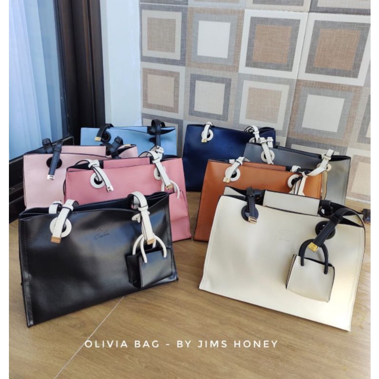 OLIVIA BAG TAS JIMSHONEY ORIGINAL BESAR MUAT BANYAK TENTENG JINJING SLINGBAG