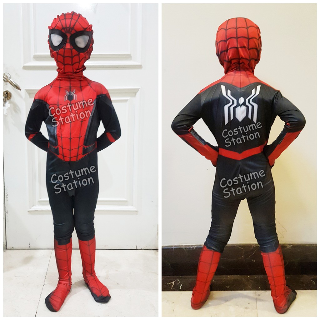 Kostum Superhero Spiderman Far From Home / Costume Marvel anak laki