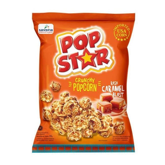 

*$*$*$*$] Popstar Crunchy Popcorn Caramel 35gr