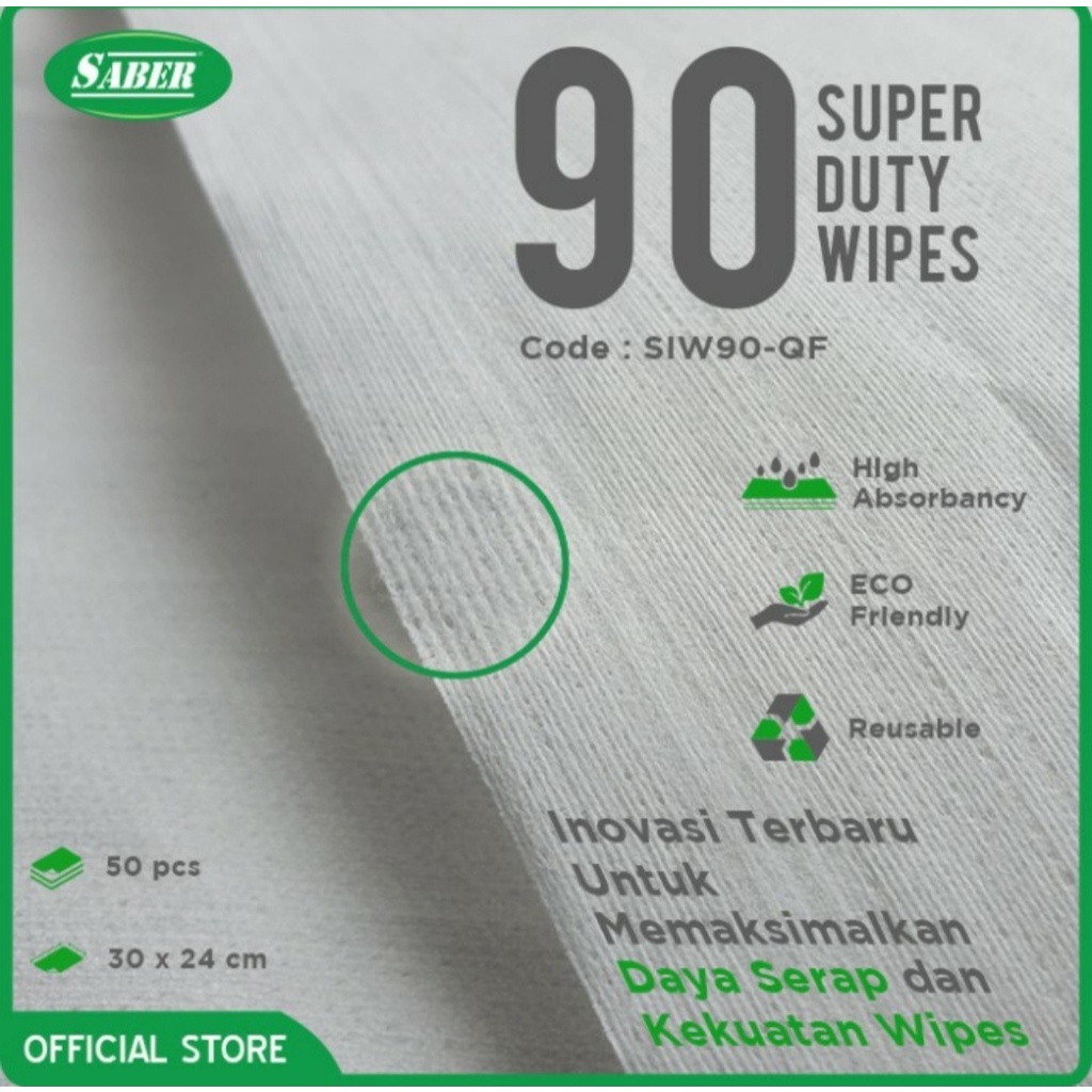 ECERAN SABER 90 - Super Duty Industrial Wipes Majun Tissue Higienis