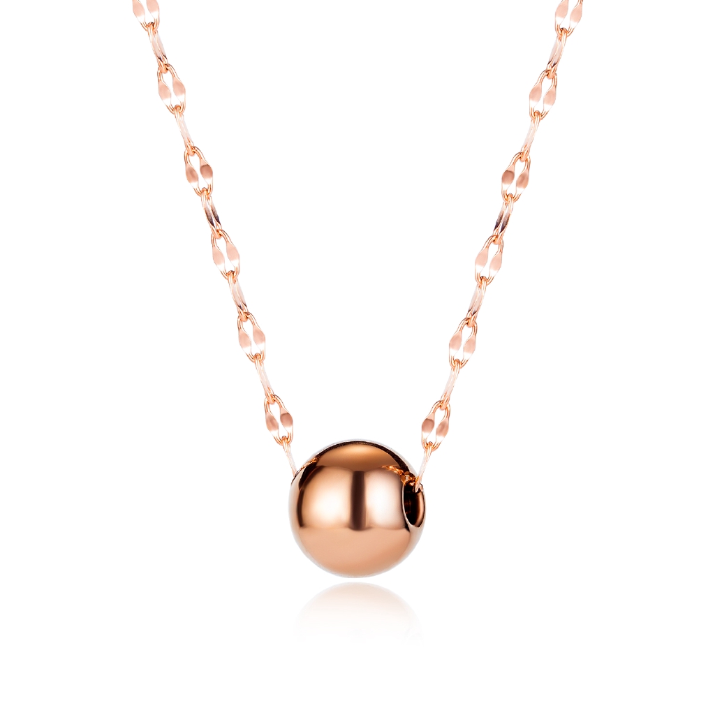 OLEVS Lady Kalung Rose Gold Titanium Baja Bead Pendant OLEVS Lady Kalung Rose Gold Titanium Baja Bead Pendant