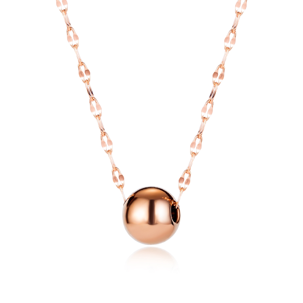 OLEVS Lady Kalung Rose Gold  Titanium Baja Bead Pendant 