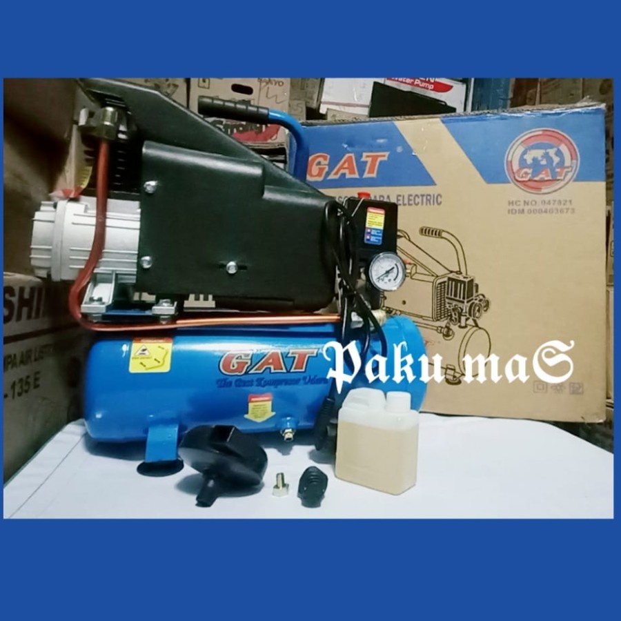 Kompresor angin listrik / kompresor udara listrik GAT 10 liter