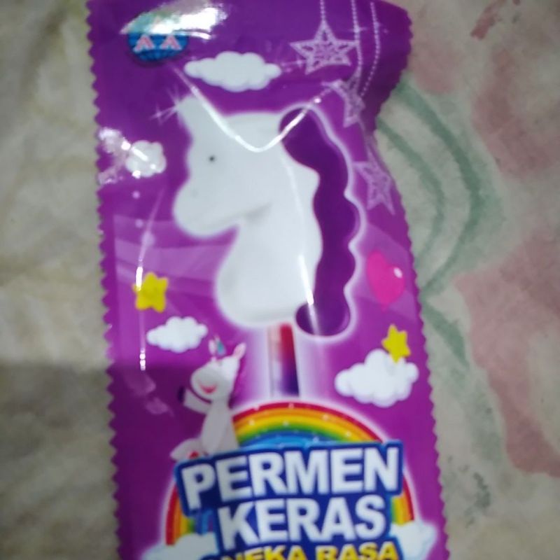 permen bentuk unicorn