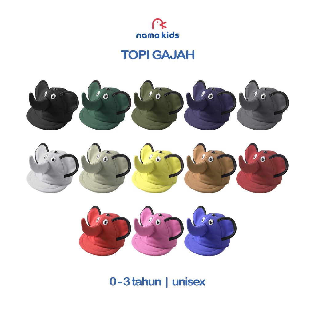 TOPI BAYI TOPI BAYI LUCU TOPI BAYI KARAKTER HEWAN GAJAH TOPI BAYI GAJAH TOPI BAYI LAKI LAKI TOPI BAY