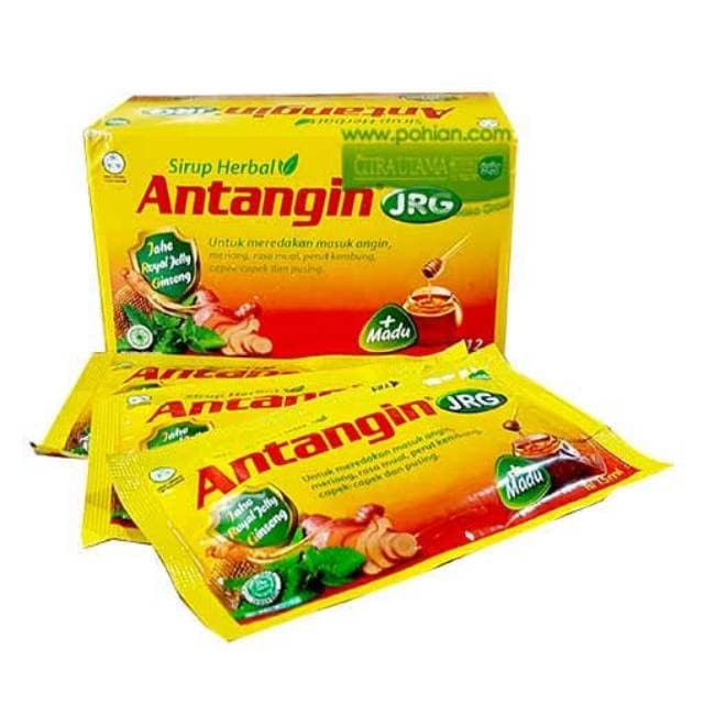 Antangin JRG Sirup Herbal PerBox isi 12 Sachet Antangin JRG Cair Membantu Mengatasi Masuk Angin 15ml