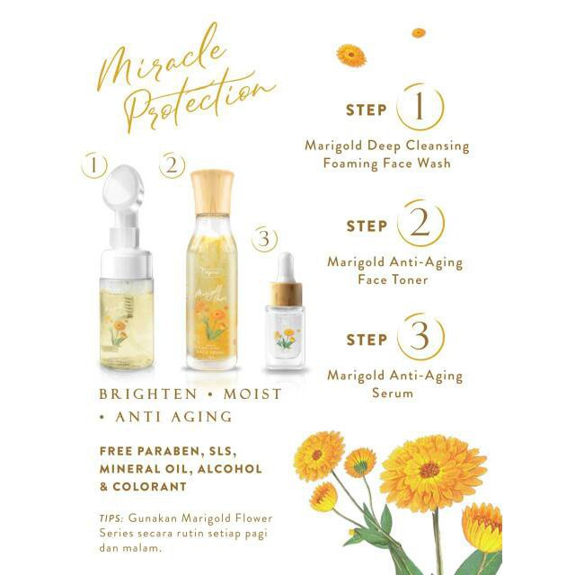 ⭐️ Beauty Expert ⭐️ NPURE Marigold Flower Series - NPURE Eye Power Serum NPURE Face Foam Wash NPURE Face Toner NPURE Face Serum