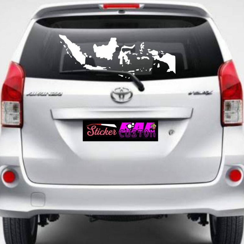 stiker peta indonesia cutting stiker mobil