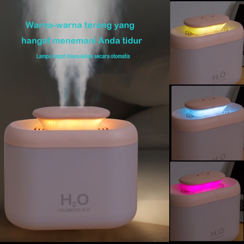 diffuser aromatherapy air humidifier 3.3L Aromaterapi Difuser Dengan Air Purifier 7 warna lampu-1