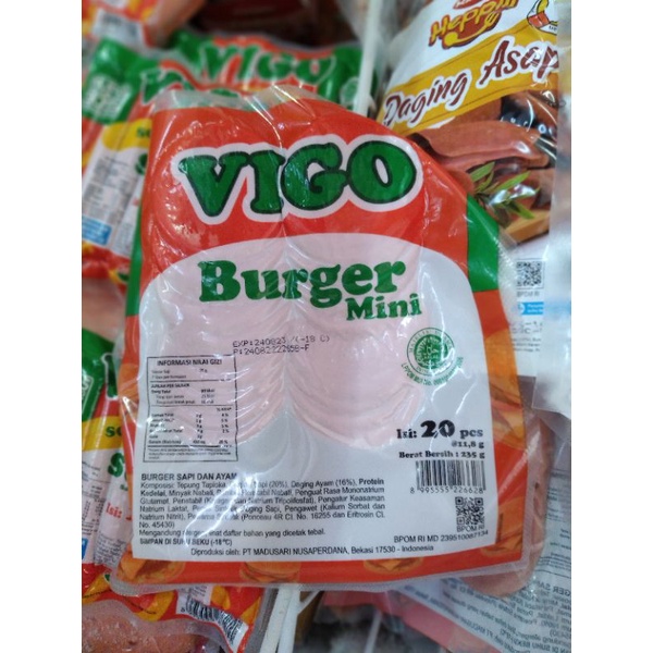 

Burger Mini Sapi dan Ayam Vigo 235gram