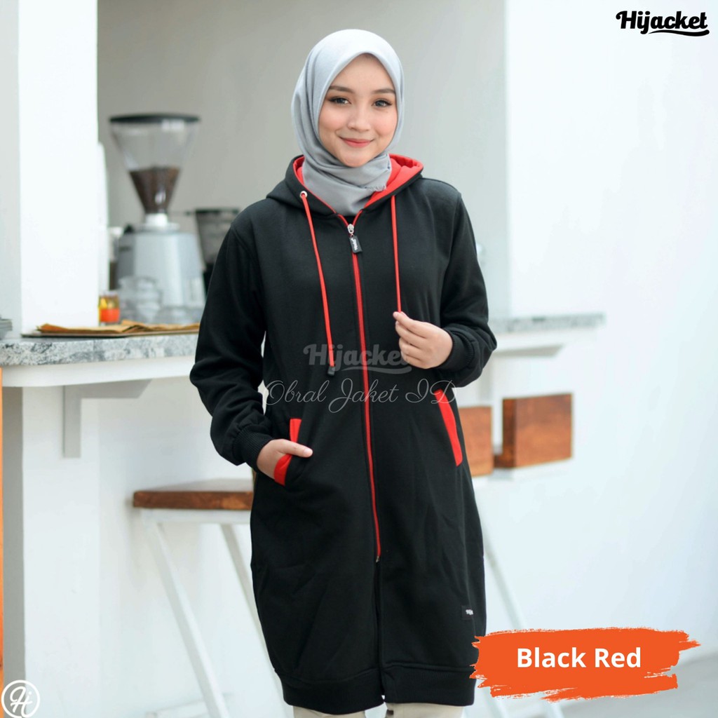 Hijacket Basic Black Original Bandung | Hoody Wanita Size L XL XXL Garansi 100%-4
