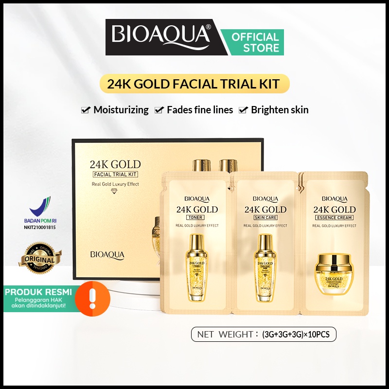 Bioaqua 24k Gold Facial Trial Kit [BPOM]