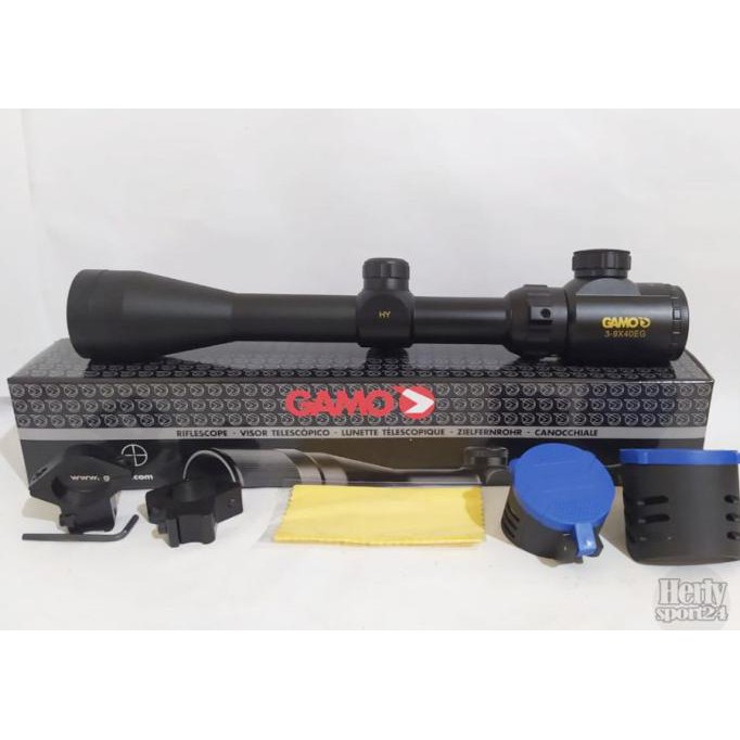 TELESKOP GAMO 3-9X40 EG HK / TELESCOPE GAMO RETIKEL HK LENSA JERNIH