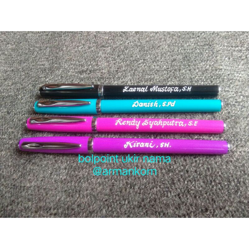 

bolpoint souvenir bisa custom nama langsung jadi