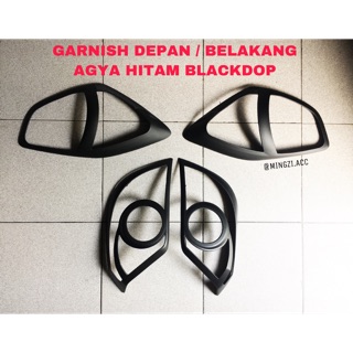 GARNISH LAMPU DEPAN BELAKANG AGYA AYLA HITAM DOP GARNISH LAMPU DEPAN BELAKANG AGYA AYLA HITAM DOP