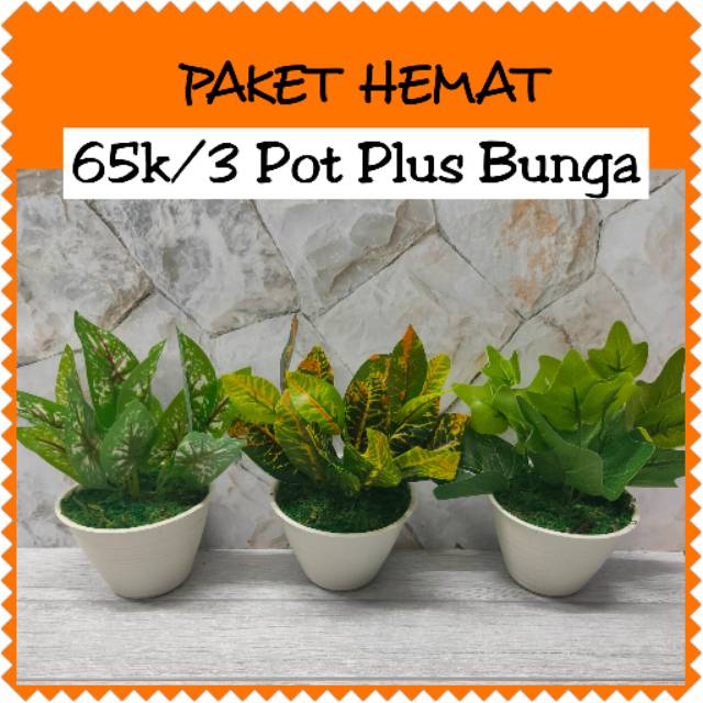  dapat 3 Diameter 10 Bunga  Hias  Plastik  Artificial 