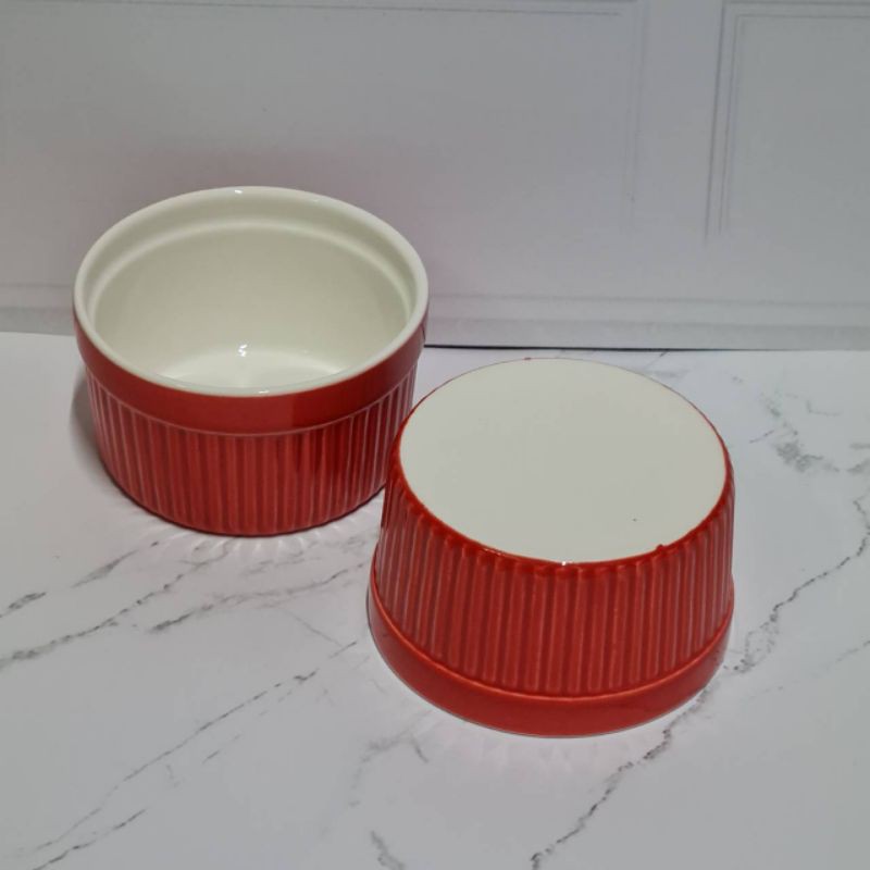 Ramekin bowl / soufle cake mold bakeware / mangkok keramik tahan panas