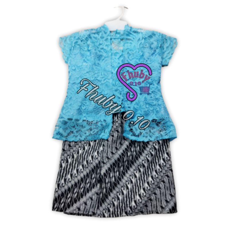 Setelan Kebaya Brokat Anak Paud - TK / Kebaya Brokat Anak + Rok Batik Murah