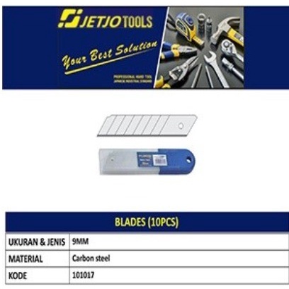 

JETJO TOOLS Refill Isi Cutter 10Pcs 9MM Blades 10 Pcs 9 MM Isi Kater