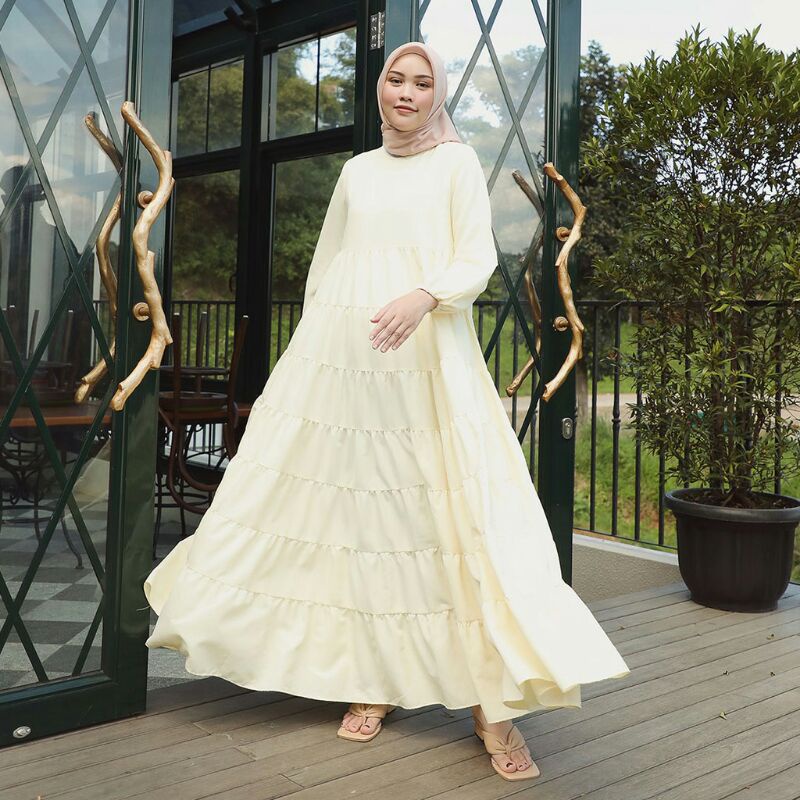 NEW FINNA DRESS YELLOW HIJABCHIC