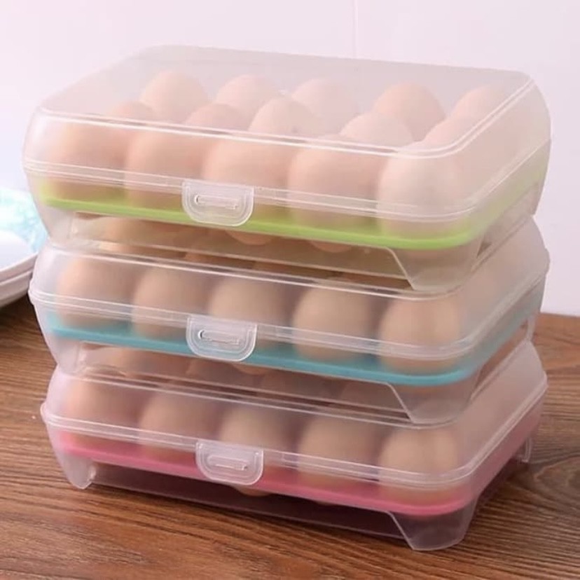 Tempat Kotak Telur 15 Sekat Egg Storage Box