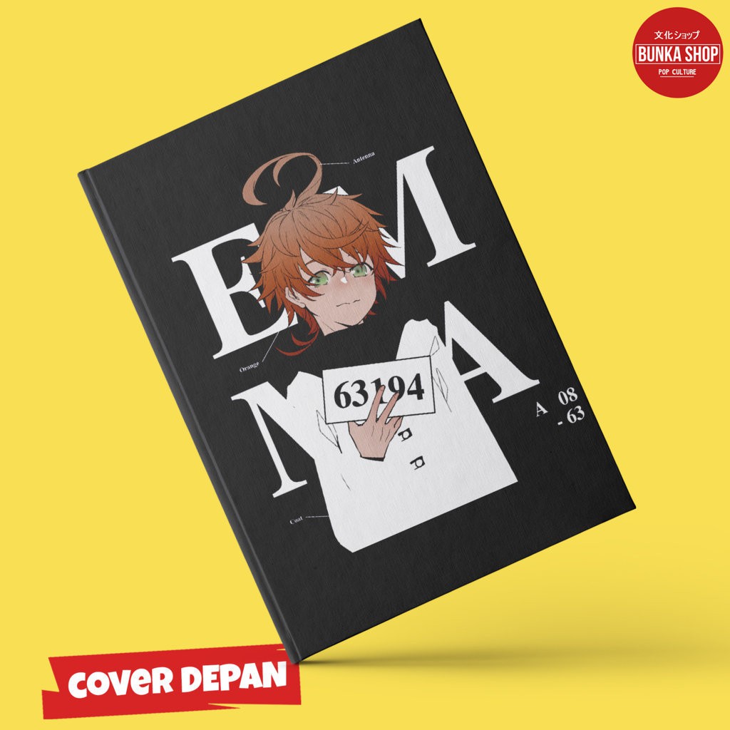 

Note Book Hardcover Anime The Promised Neverland Emma Ukuran A5 Agenda Jurnal Planner Gift Couple