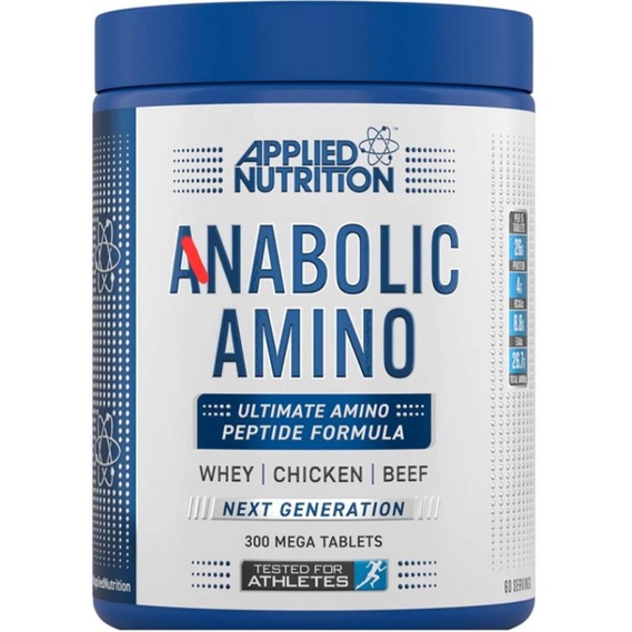 APPLIED NUTRITION ANABOLIC AMINO 300 MEGA TABLET SUPLEMEN FITNESS WHEY PROTEIN ISOLATE TABS BEEF PRO