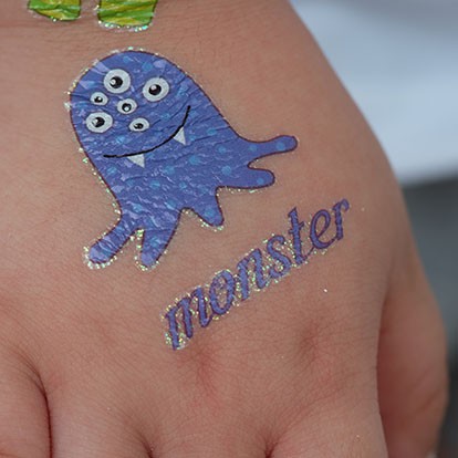 

POTATOO GLITTER MONSTER Temporary Tatto sticker