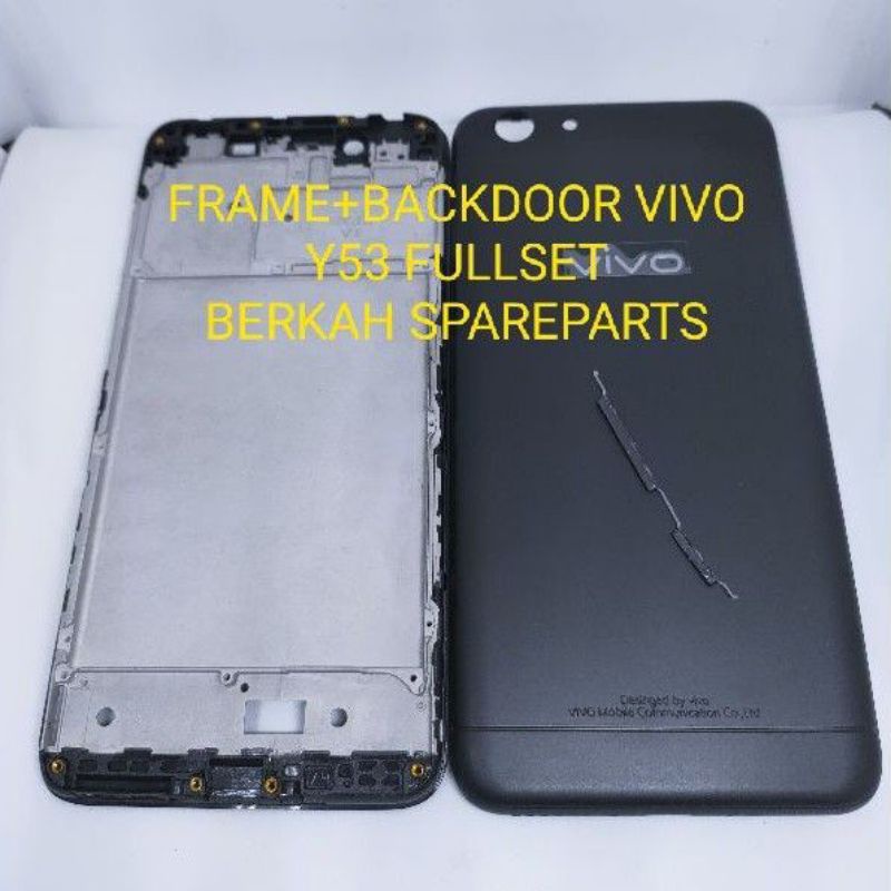 FRAME TULANG TENGAH LCD+BACKDOOR KESING CASING HOUSING FULSET VIVO Y53 ORIGINAL