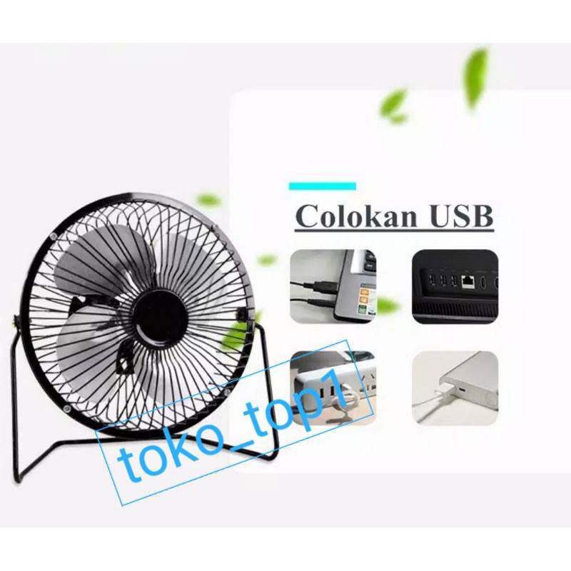 Kipas Angin USB Bahan Besi USB Mini Fan