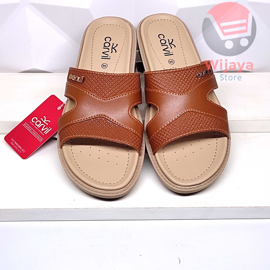 CARVIL ALVIDA SANDAL WANITA CARVIL ORIGINAL SENDAL SLOP SELOP CEWEK KASUAL CASUAL PEREMPUAN