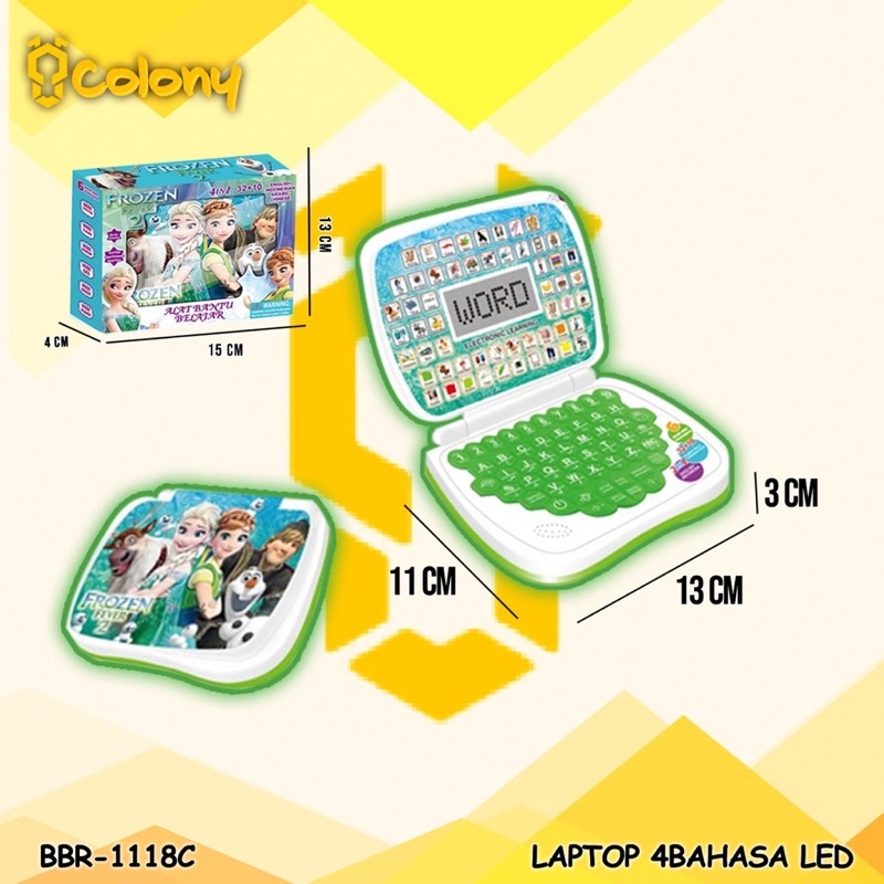 LAPTOP 4IN1 (4 BAHASA) PAKAI LAYAR