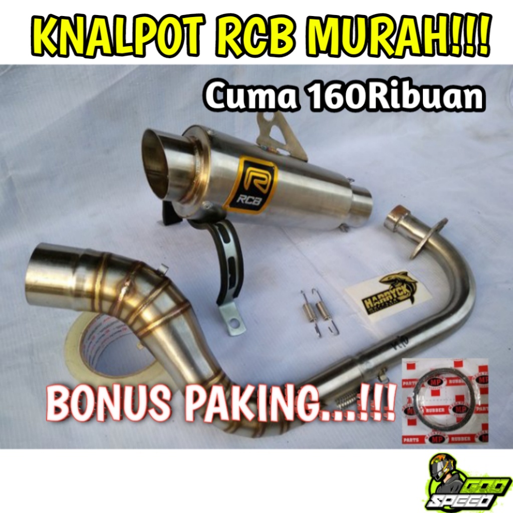 Knalpot Racing RCB Mio sporty beat Vario Mio j Mio M3 dll