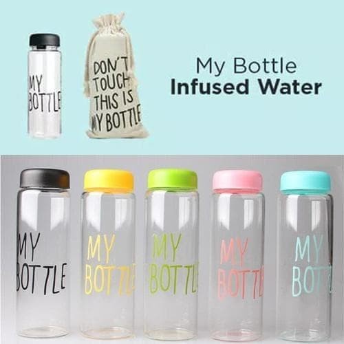 botol minum my bottle infused water (bening) transparan 500 ml tumbler sekolah olahraga