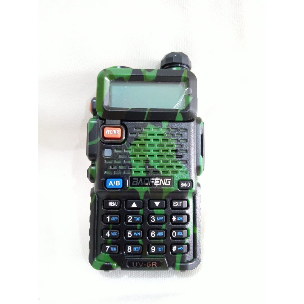 HT Baofeng UV 5R ARMY 5 Watt, Bopeng Handy Talky Loreng Doreng Tentara Hijau UV-5R 5 R W Urgency