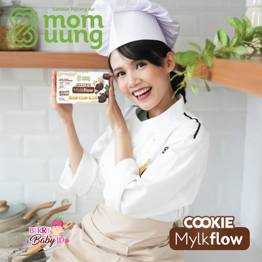 Mom Uung Cookie Mylkflow Kukis Pelancar ASI Booster Suplemen Busui Berry Mart