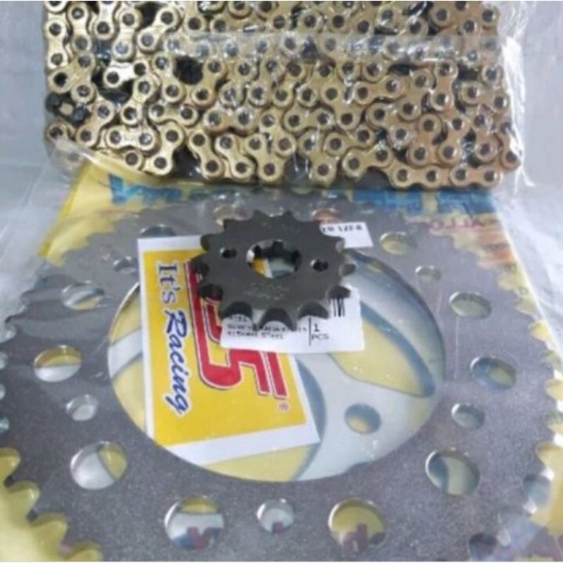 gear set sss 428 klx dtracker 150 klx bf rantai gold gir set klx