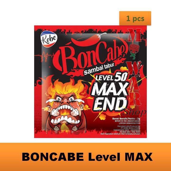 

BONCABE LEVEL MAX END level 50 Sachet Harga Per Sachet Level Terpedas Boncabe Terpedas