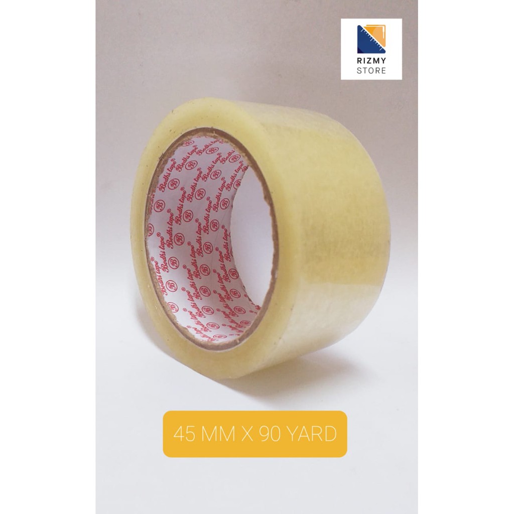 

Lakban Solatip Isolasi Besar 2 Inch 45 mm X 90 Yard Warna Bening