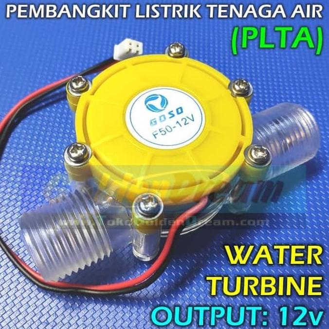 PLTA 12v Pembangkit Listrik Tenaga Air Generator Hydroelectric Turbin