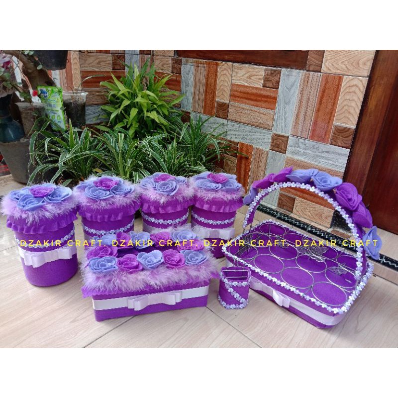SET TOPLES HIAS BUNGA UNGU || Toples hias flanel || Toples Lucu Dan Unik