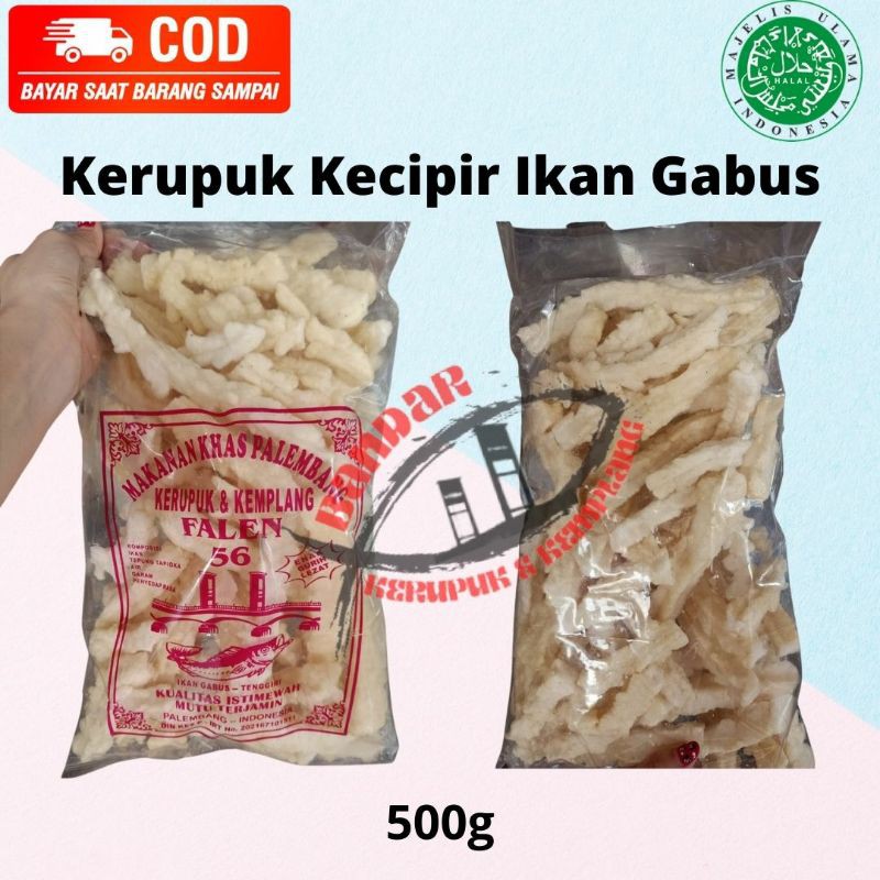 

Kerupuk Kecipir Ikan Gabus HALAL Asli Palembang 500gr