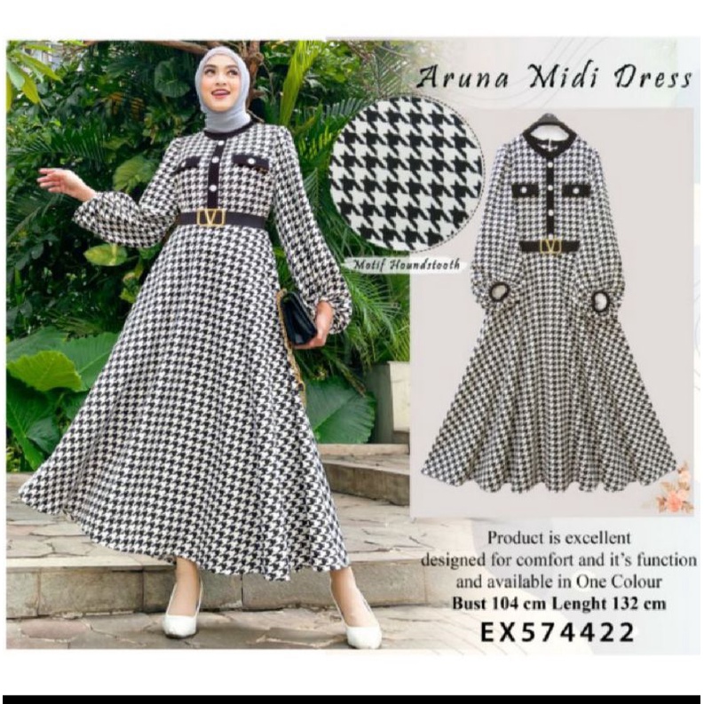 Aruna MIDI dress/ gamis extu