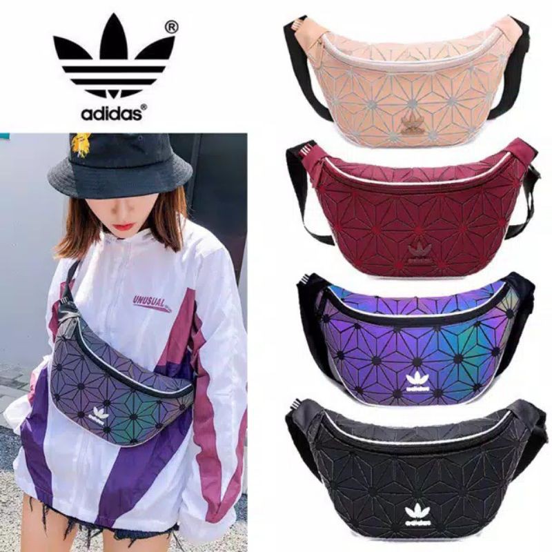 Super Premium Waistbag Wanita Import , Tas Selempang Cewek 3d Good quality Adidas Issey Miyake