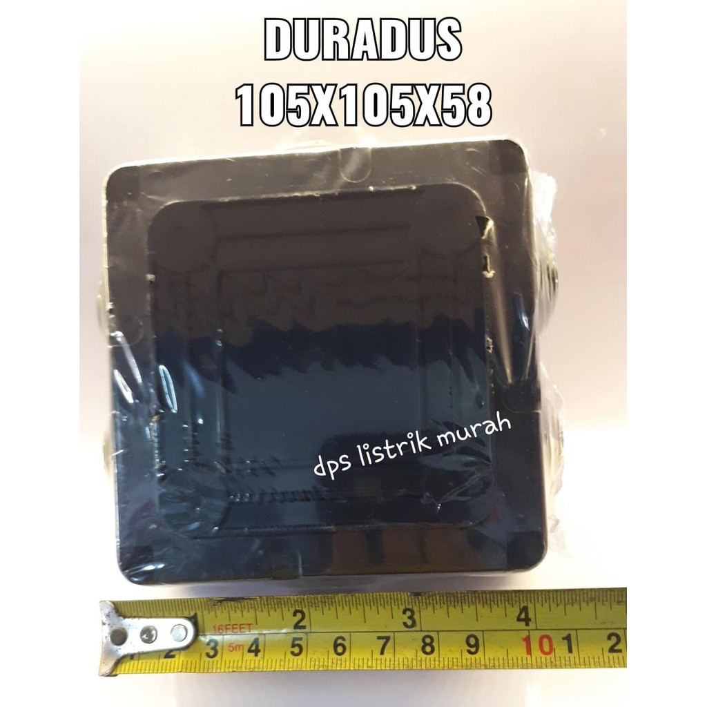 Masko Duradus Hitam 105 x 105 x 58 Terminal Kabel / Pipa Listrik