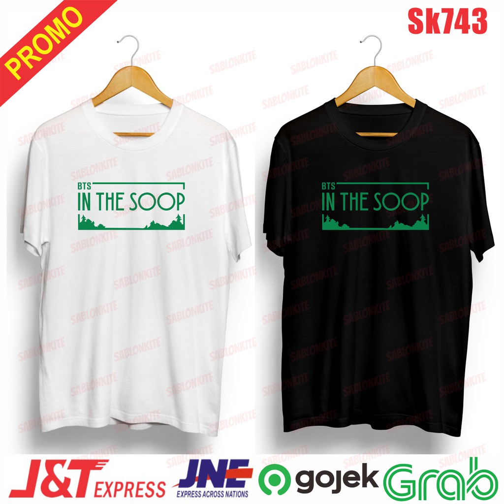 MURAH!!! KAOS KPOP IN THE SOOP HIJAU SK743 UNISEX COMBED 30S