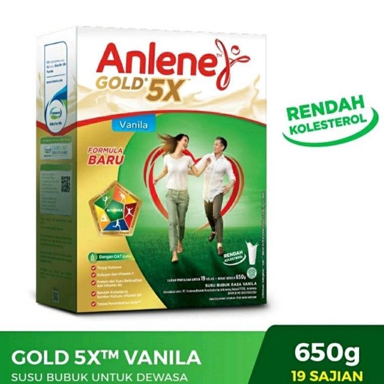 

ANLENE GOLD VANILA 650g || SUSU DEWASA KESEHATAN TULANG