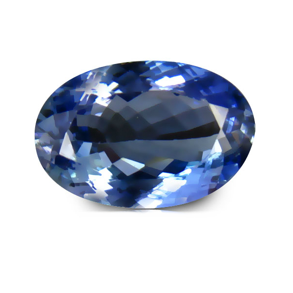 Certified Oval 2.00ct 10x6.7mm Natural Bluish Violet TANZANITE Tanzania TZ108